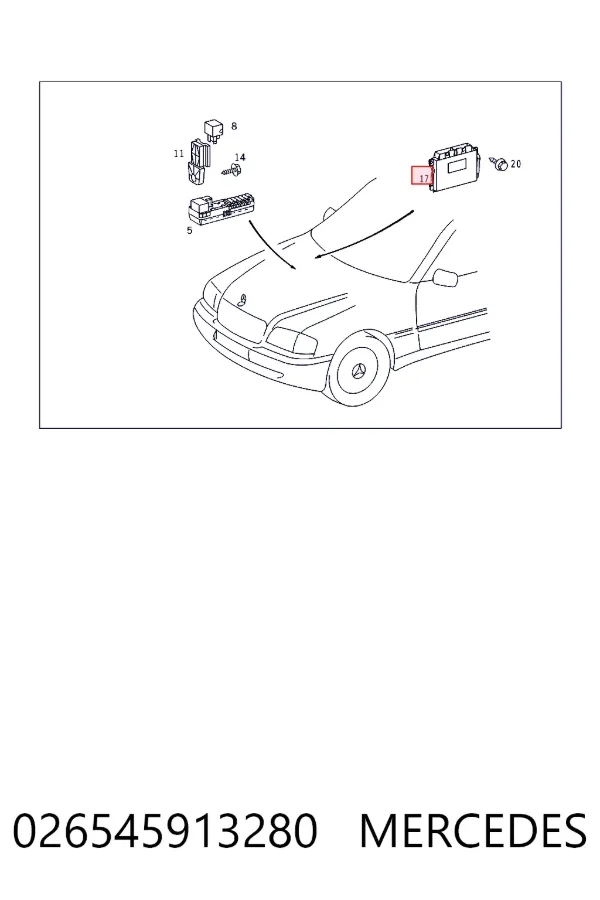 A0265459132 Mercedes Модуль АКПП электронный