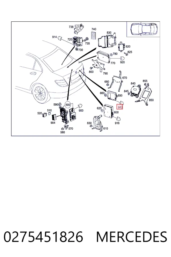 A0275451826 Mercedes 