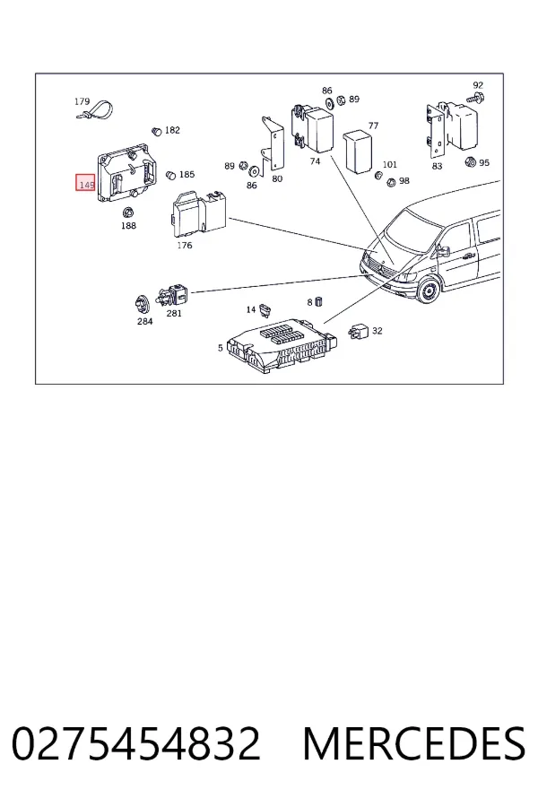 Купить A0275454832 Mercedes 
