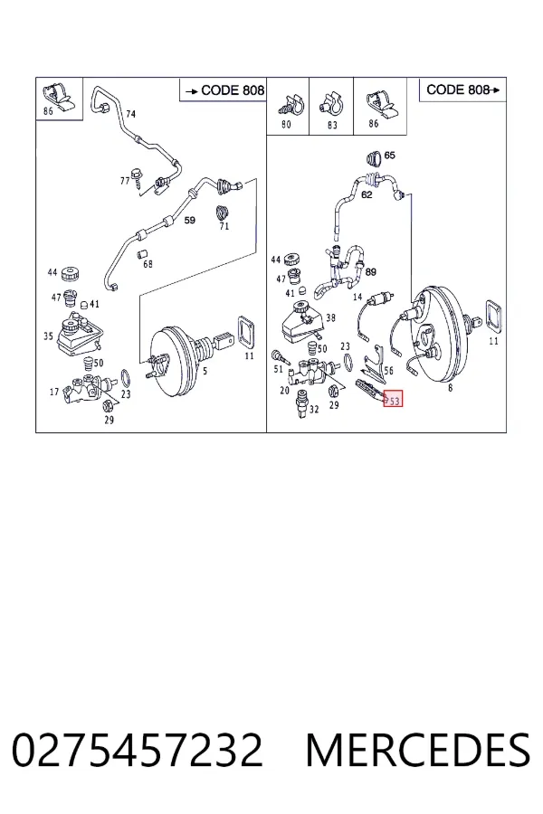 Блок управления ESP 0275457232 Mercedes