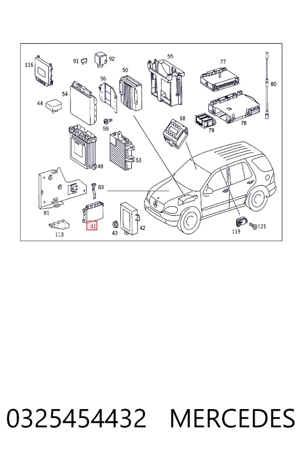  Mercedes A0325454432 цена, от 32.45 USD
