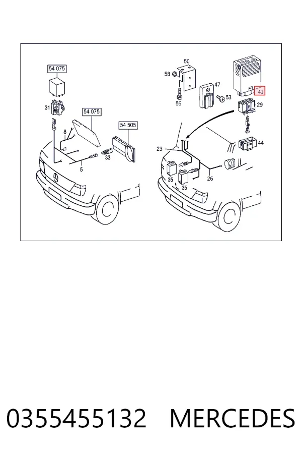 Реле поворотов 0355455132 Mercedes