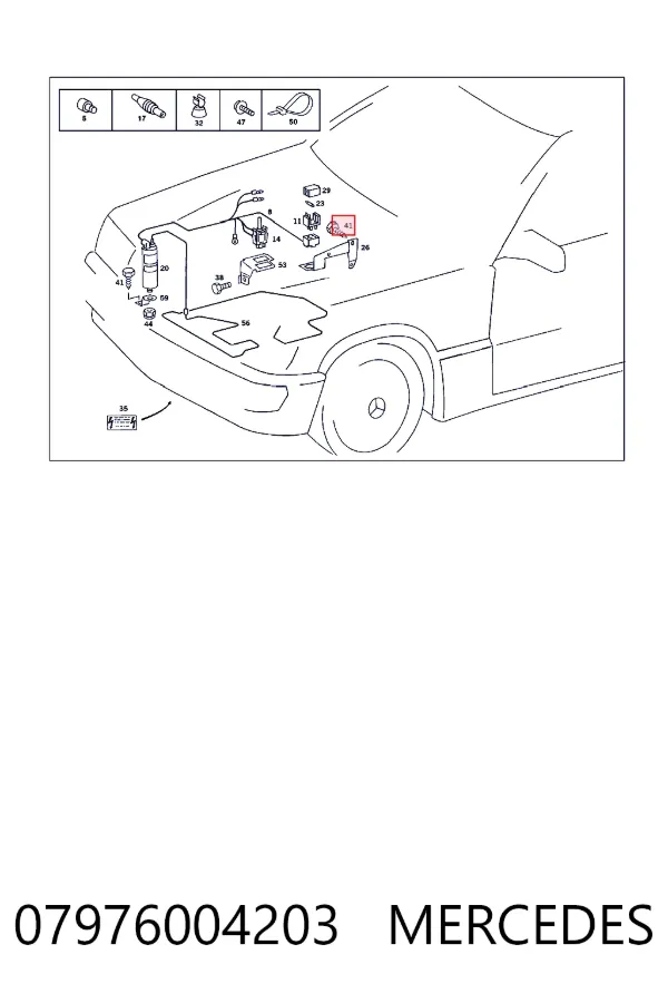 Купить N007976004203 Mercedes 