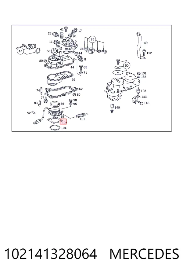  Mercedes A1021413280