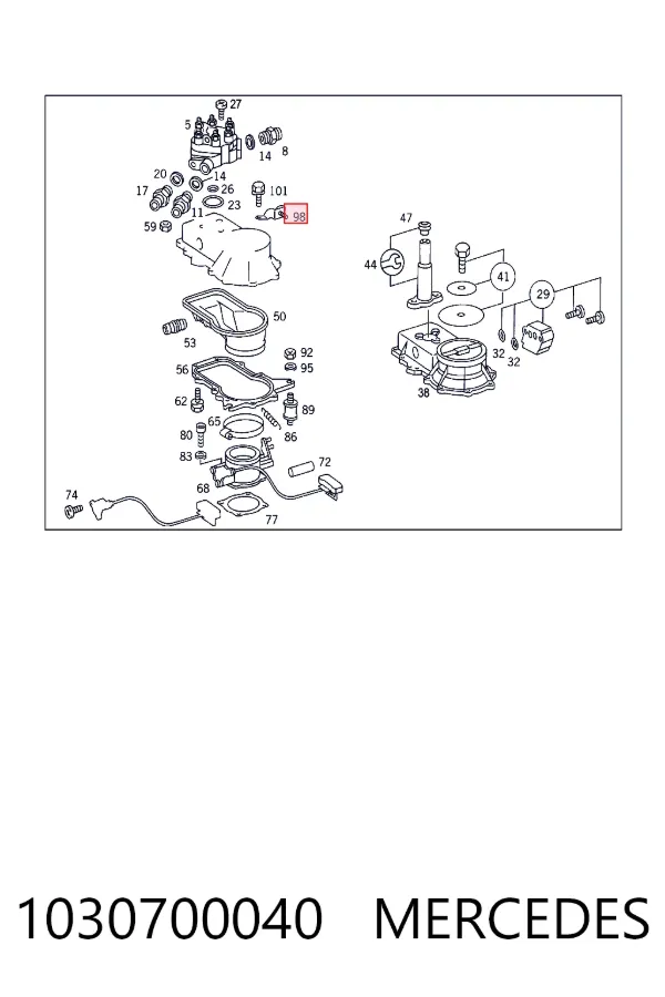A1030700040 Mercedes 