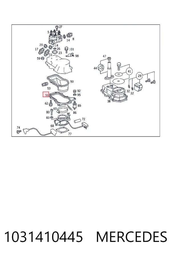  Mercedes A1031410445 цена, от 271.80 USD