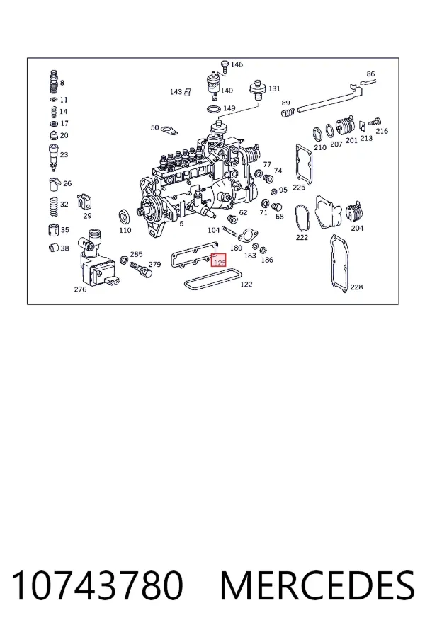  Mercedes A0010743780 цена, от 4.96 USD