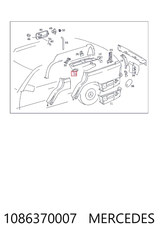 A1086370007 Mercedes 