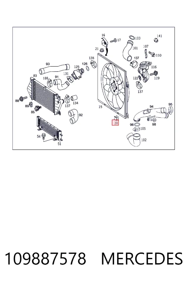  Mercedes A0109887578 цена, от 1.01 USD