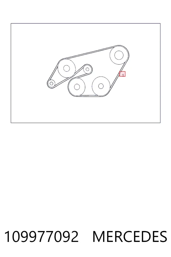 Клиновый ремень Mercedes A0109977092 цена, от 14.65 USD