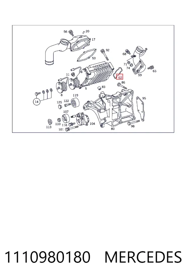  Mercedes A1110980180 цена, от 15.20 USD