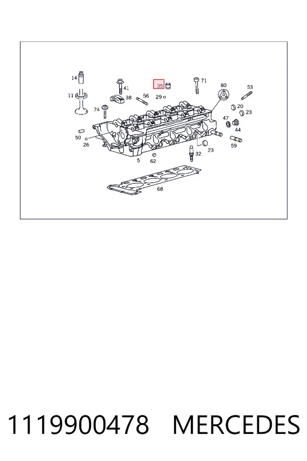  Mercedes A1119900478 цена, от 0.90 USD