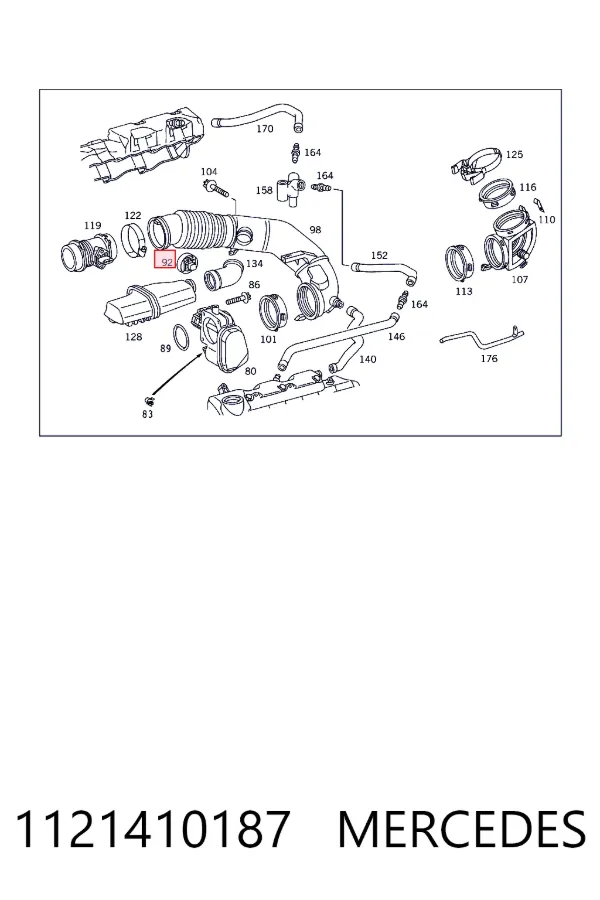  Mercedes A1121410187 цена, от 3.25 USD