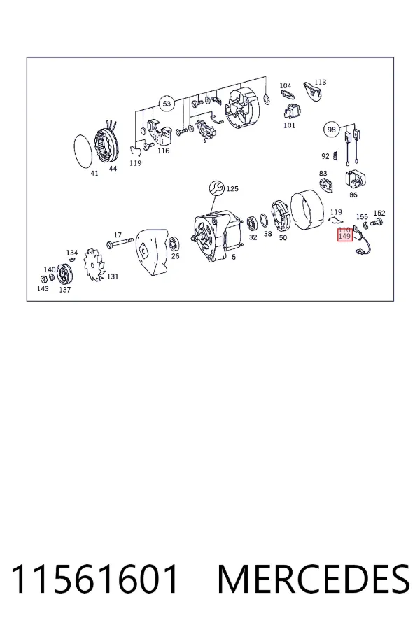  Mercedes A0011561601