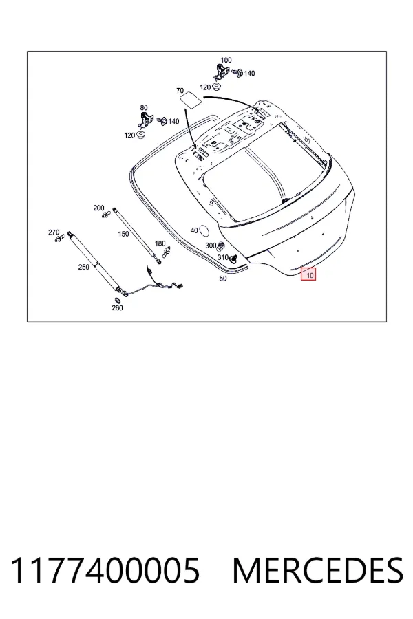 A1177400005 Mercedes Задняя дверь