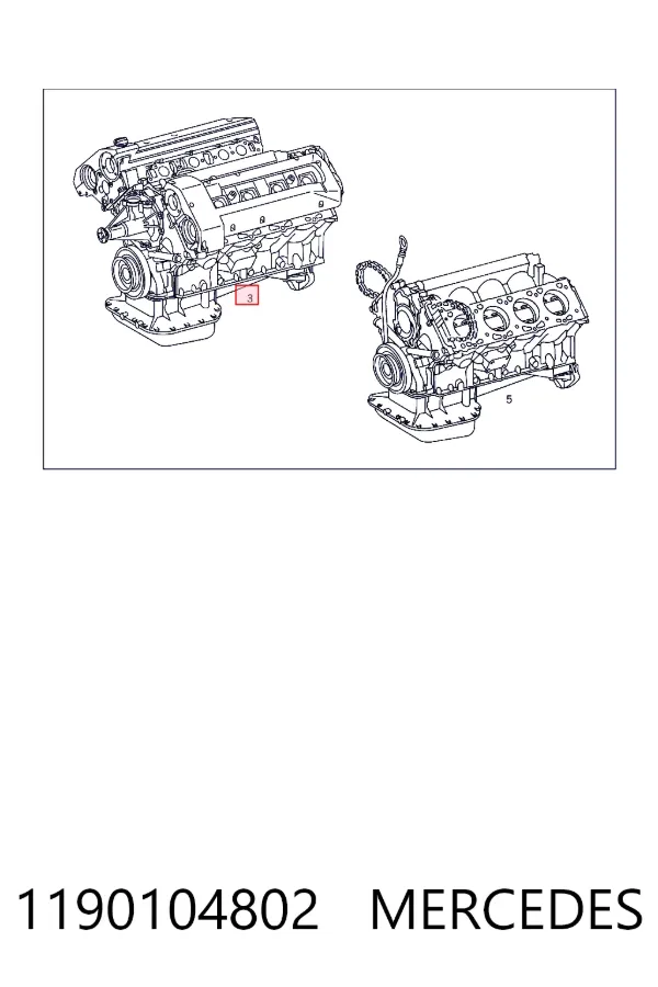 A1190104802 Mercedes Мотор в сборе