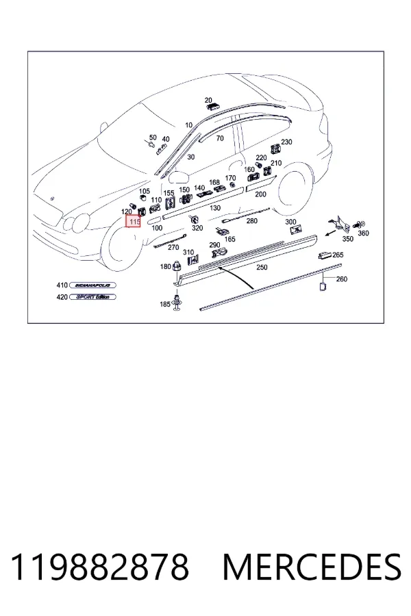 Купить A0119882878 Mercedes 