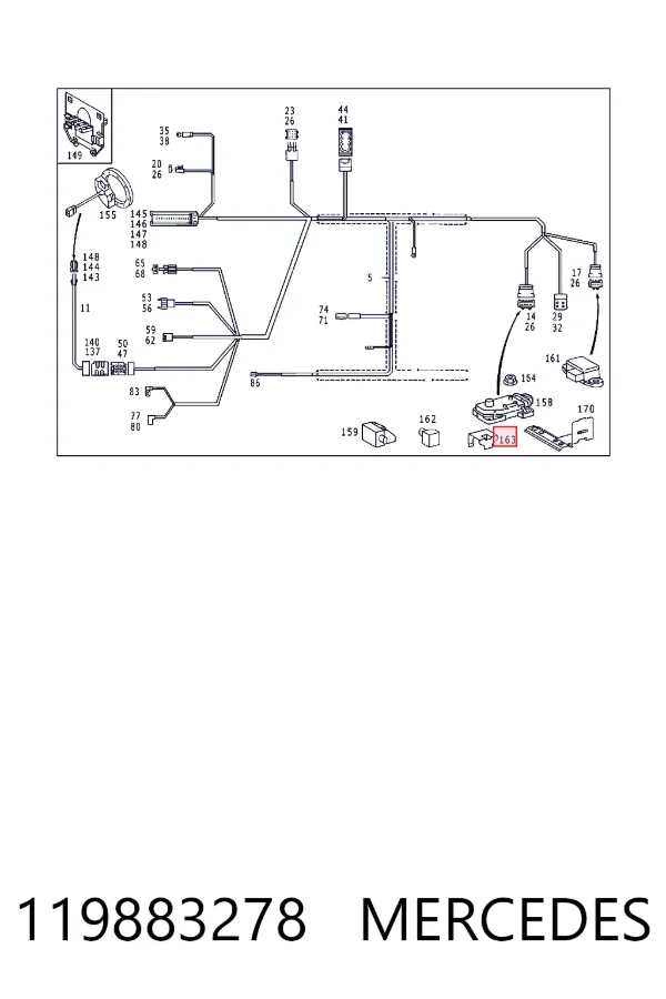 Купить A0119883278 Mercedes 