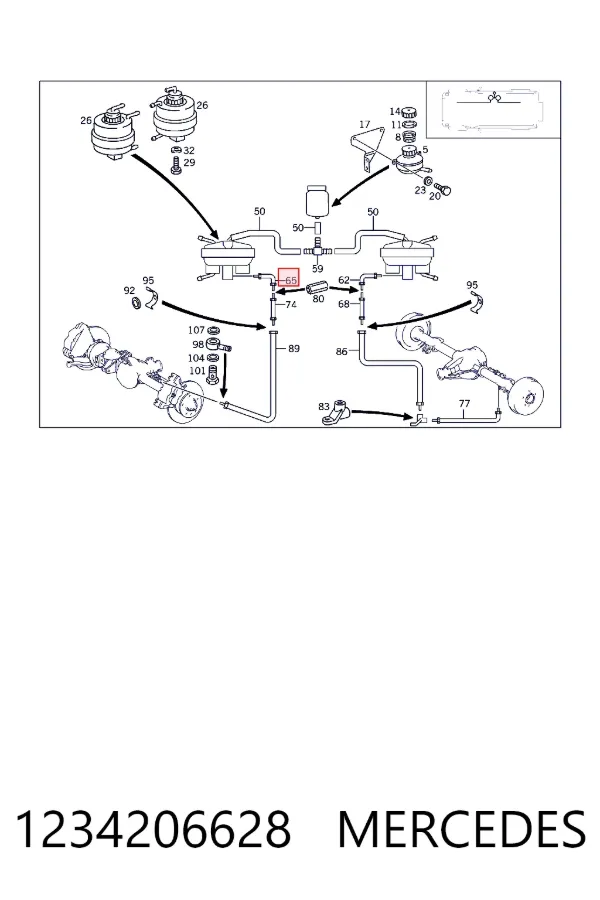  Mercedes A1234206628 цена, от 107.23 USD