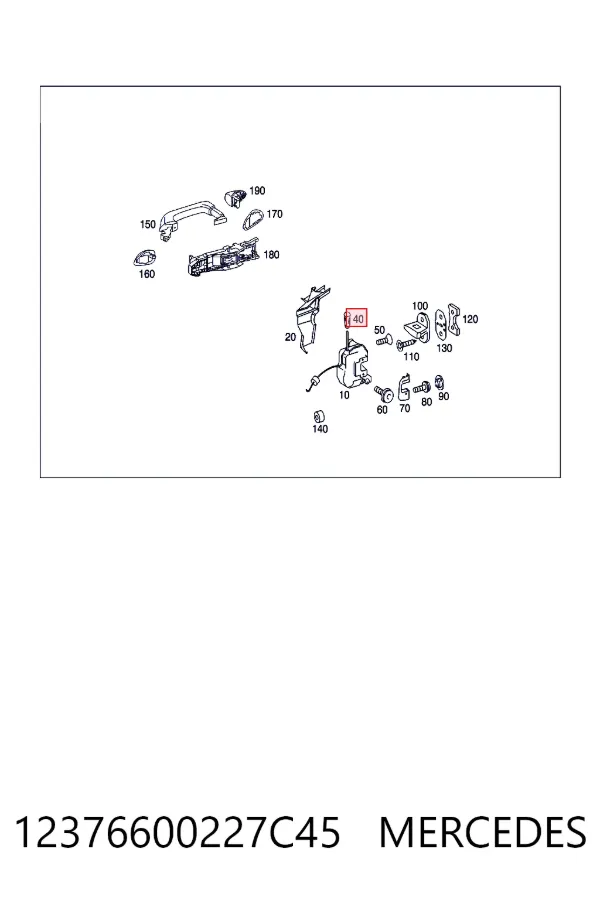 A1237660022 Mercedes Механизм стеклоподъемника двери задней, левой
