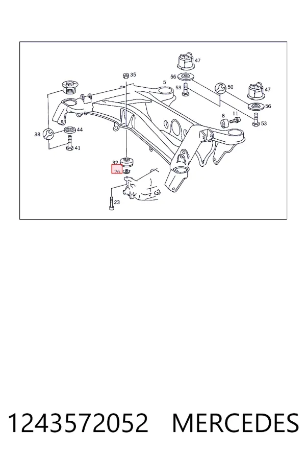  Mercedes A1243572052 цена, от 36.06 USD