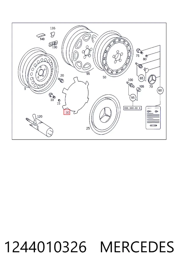 A1244010326 Mercedes 