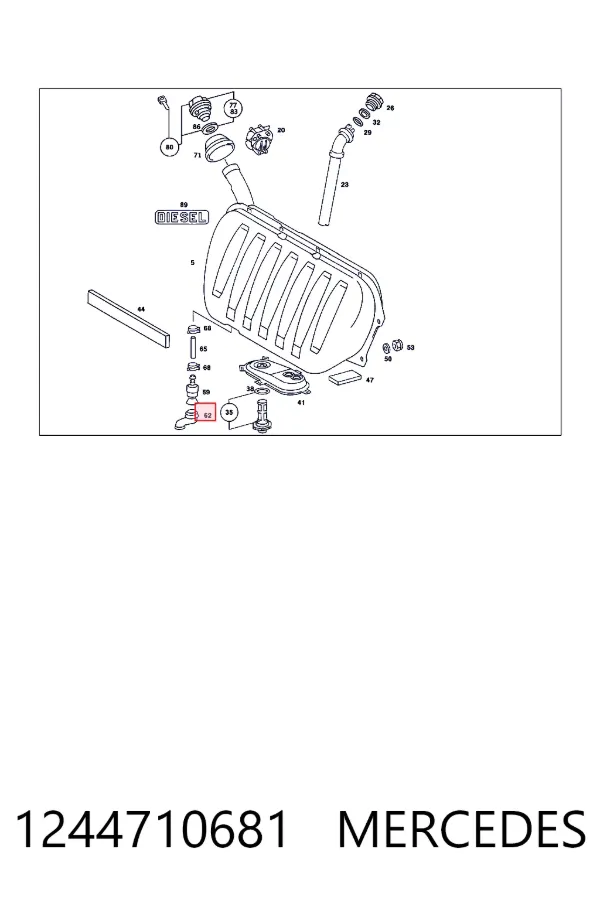 A1244710681 Mercedes 
