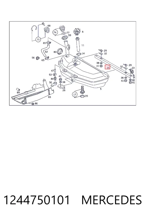 A1244750101 Mercedes 