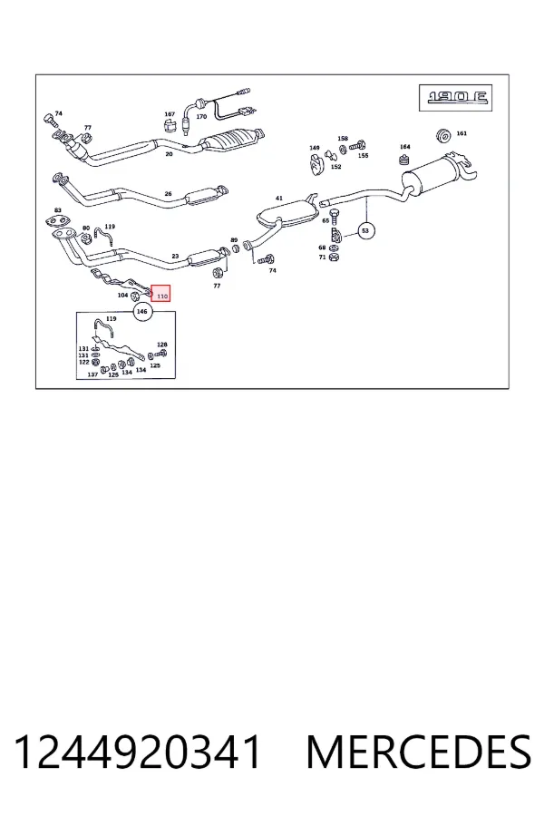  Mercedes A1244920341 цена, от 87.18 USD