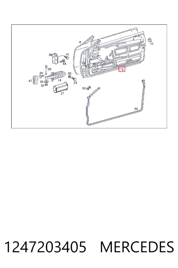 A1247203405 Mercedes Дверь передняя правая
