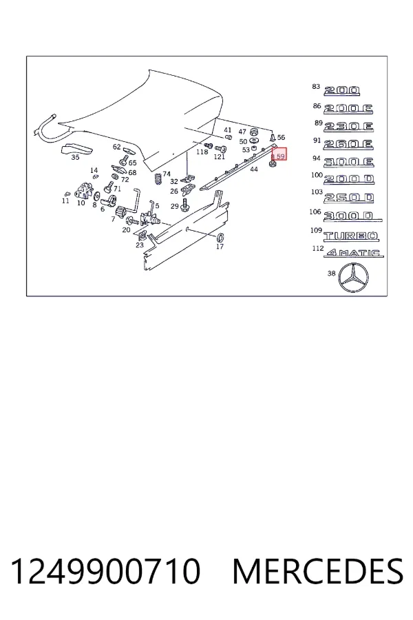  A1249900710 Mercedes