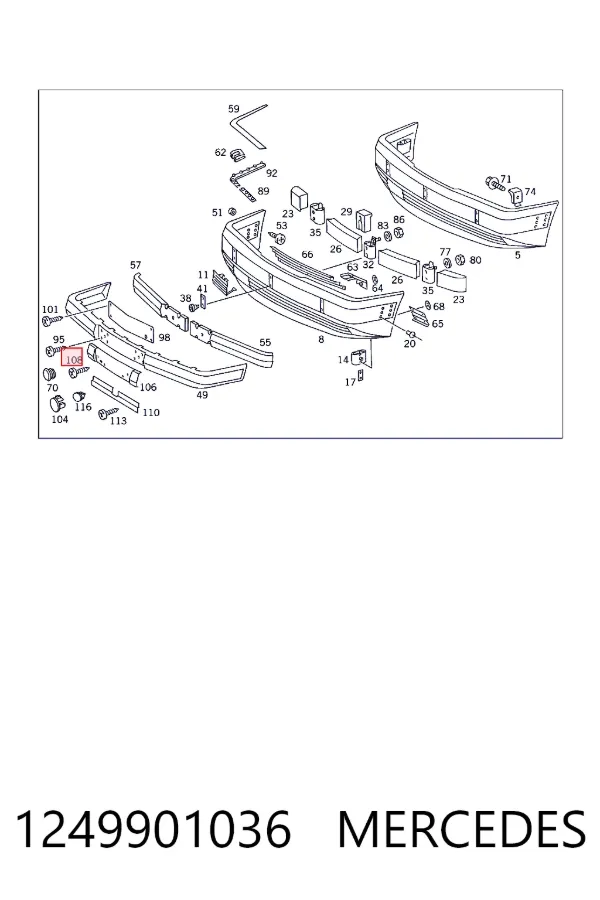  A1249901036 Mercedes
