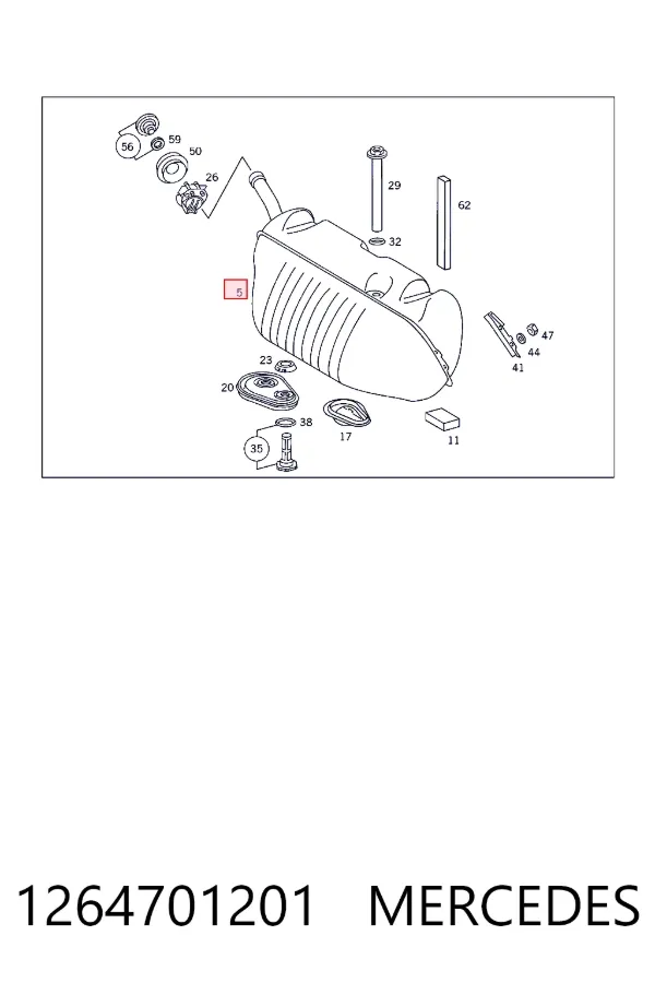 Бензобак 1264701201 Mercedes