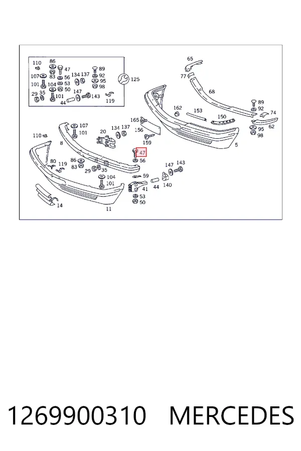 A1269900310 Mercedes 