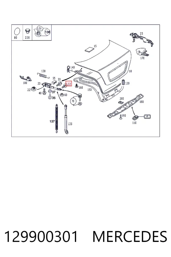 A0129900301 Mercedes 