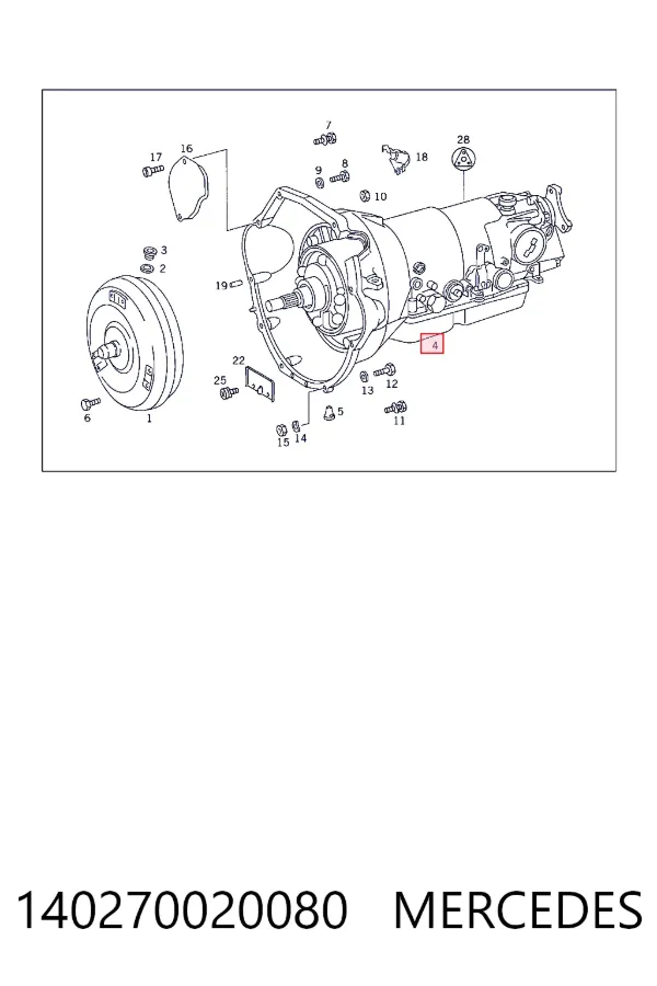 Коробка передач автомат Mercedes A1402700200 цена, от 3745.30 USD