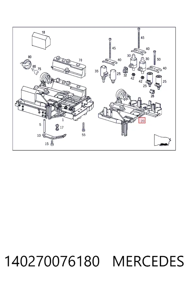 Плата АКПП электронная Mercedes A1402700761 цена, от 184.72 USD