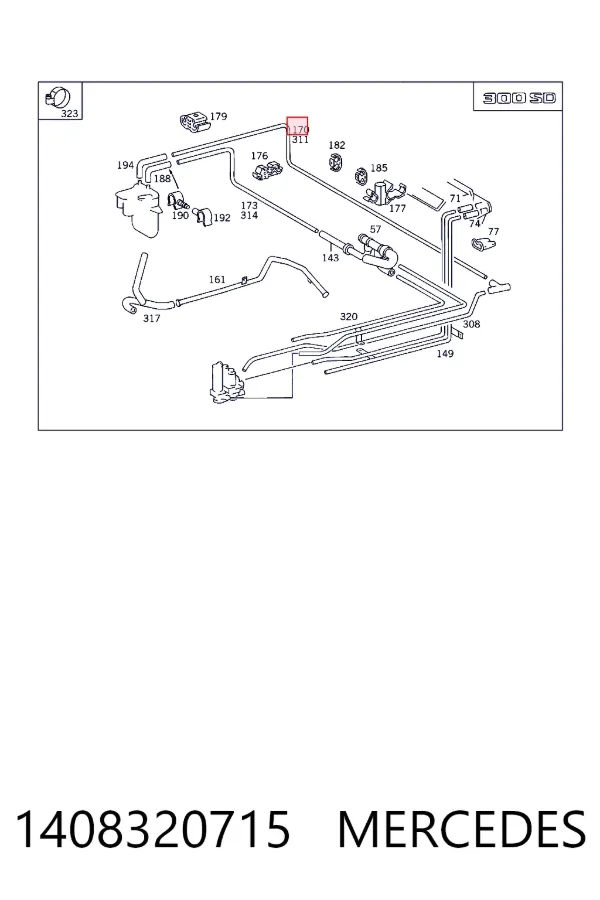 Купить A1408320715 Mercedes 