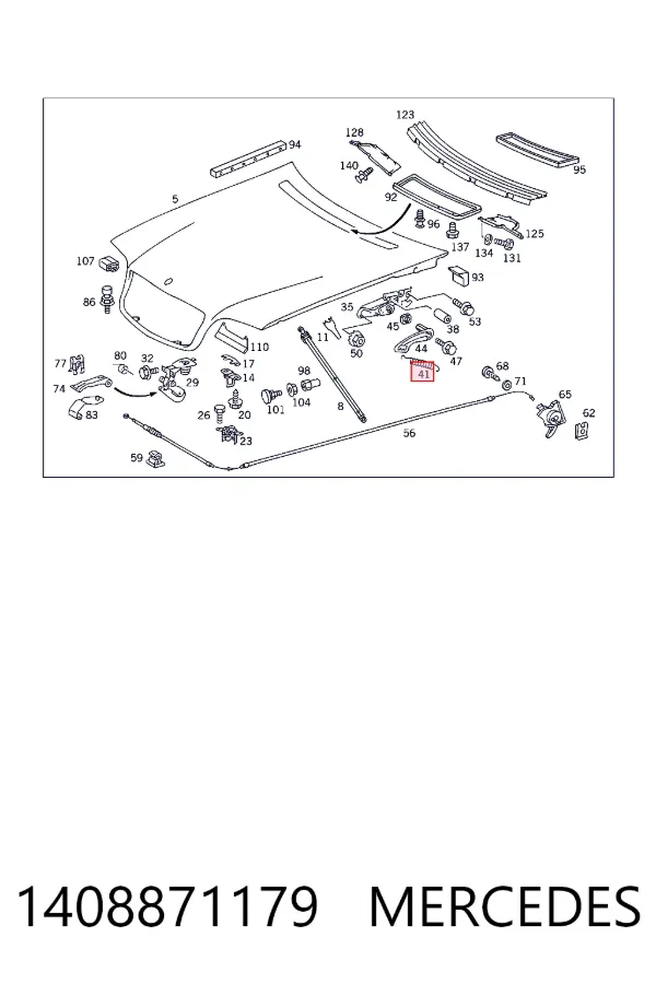  Mercedes A1408871179 цена, от 50.68 USD