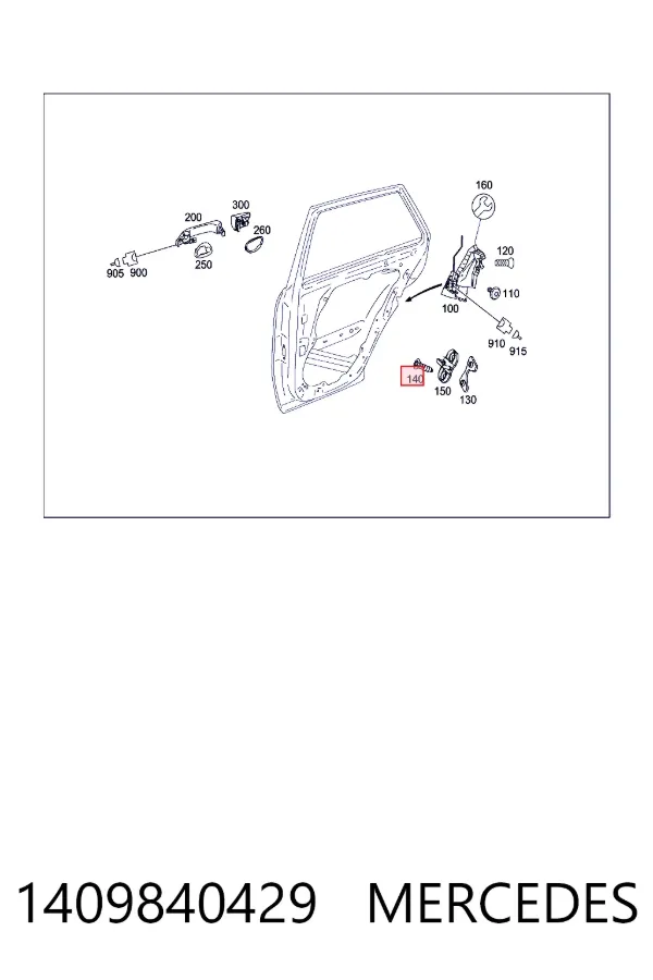  Mercedes A1409840429