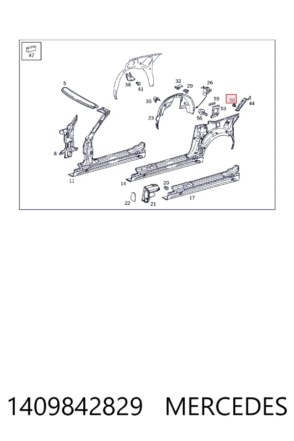 A1409842829 Mercedes Болт поддона двигателя