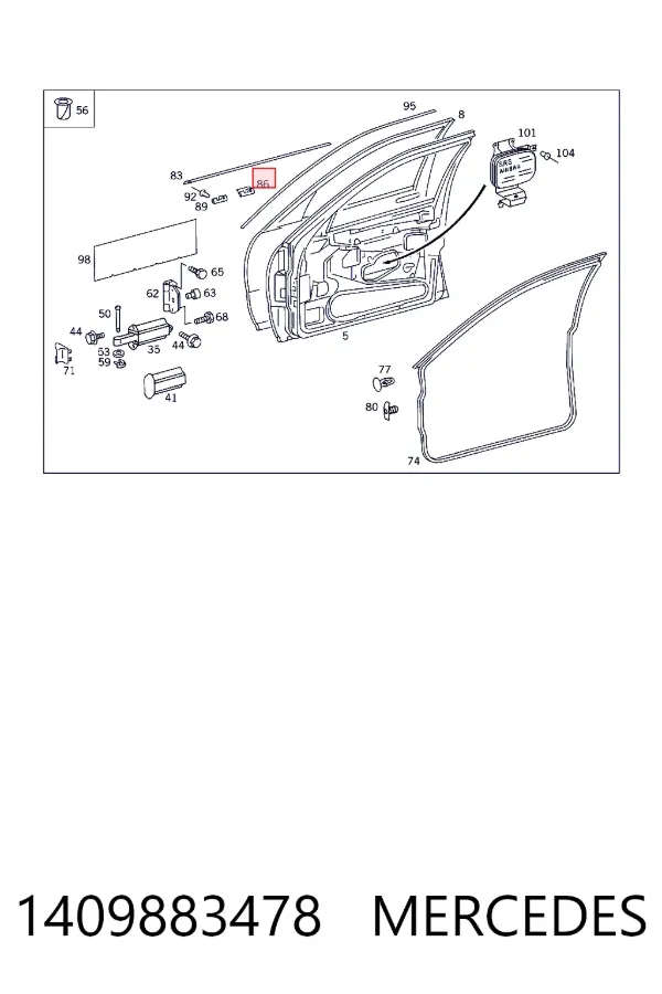 Купить A1409883478 Mercedes 