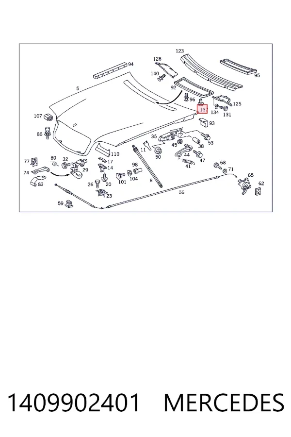  Mercedes A1409902401 цена, от 4.54 USD