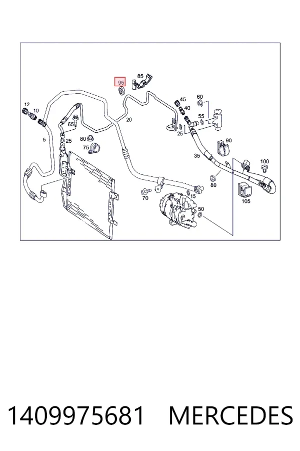  Mercedes A1409975681 цена, от 8.12 USD