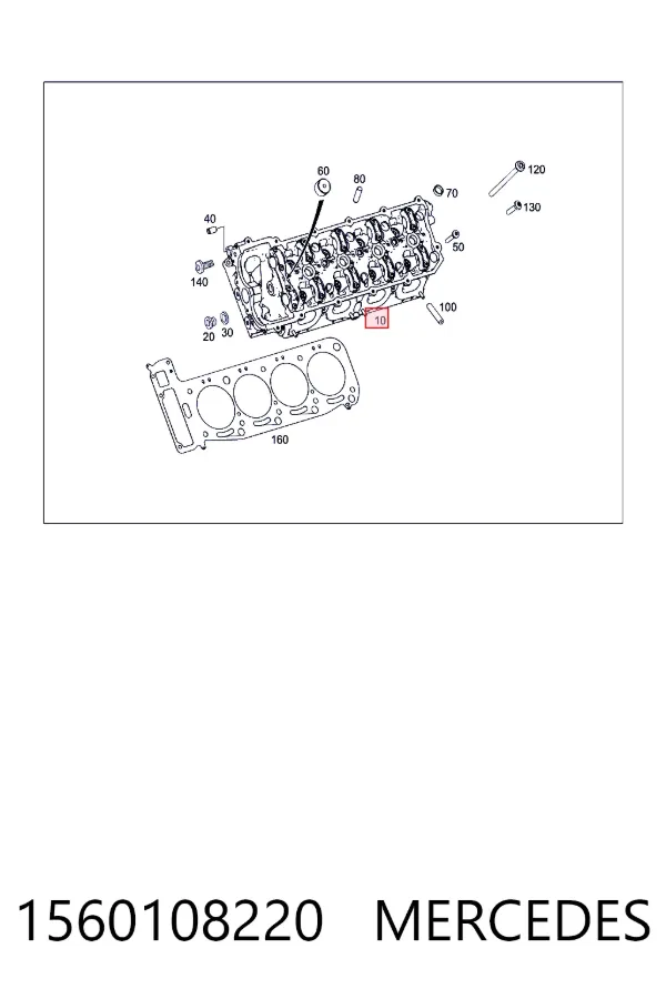 A1560108220 Mercedes Головка блока цилиндров