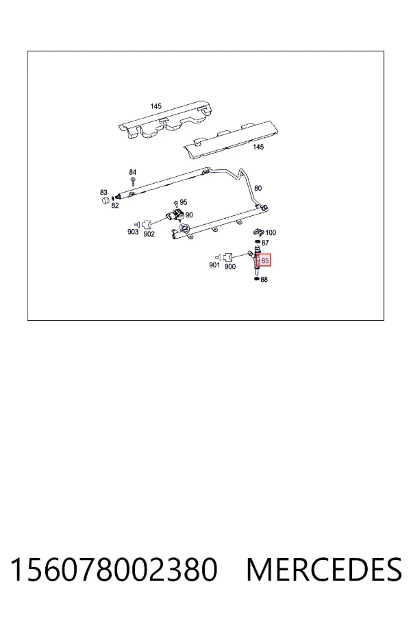 Топливные форсунки A1560780023 Mercedes
