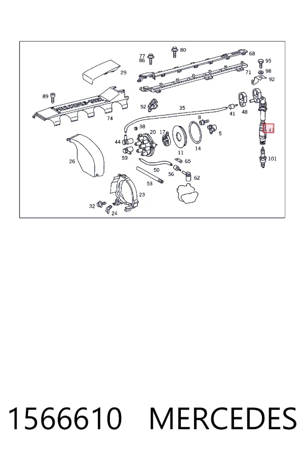  Mercedes A0001566610