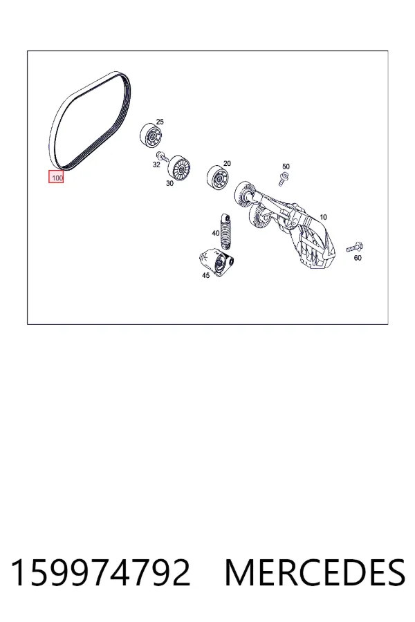 A0159974792 Mercedes Поликлиновый ремень