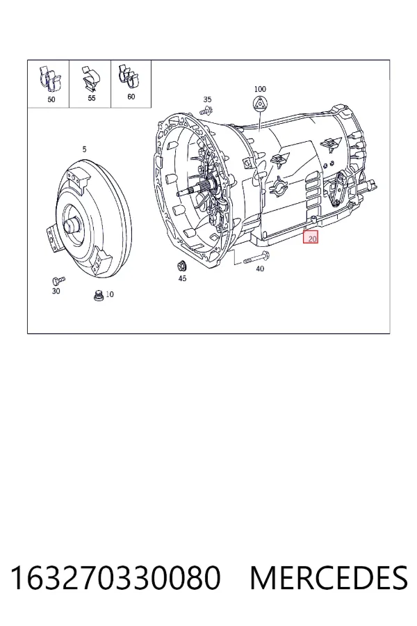 Коробка передач автомат Mercedes A1632703300 цена, от 316.73 USD