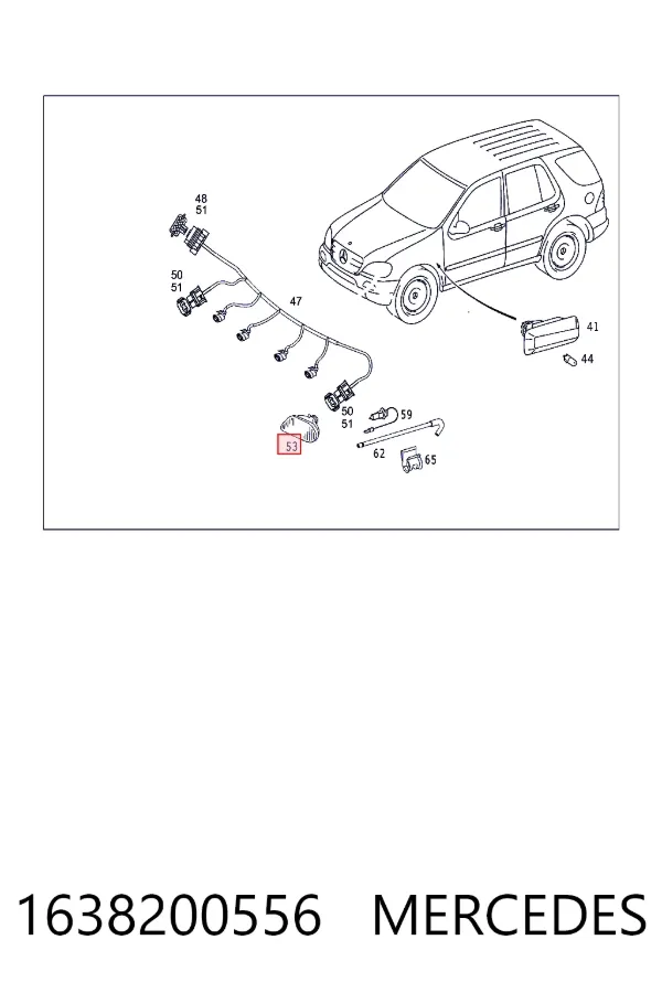 Противотуманки Mercedes ML/GLE W163